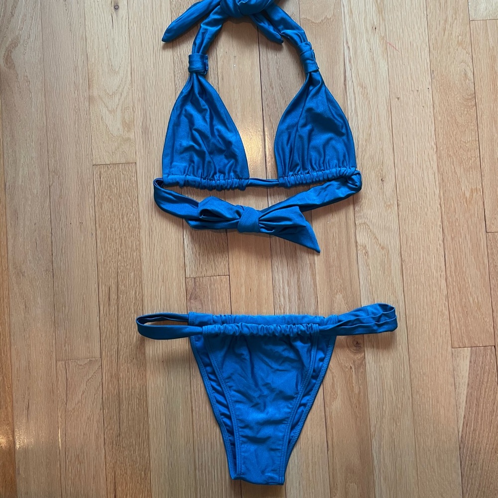 SUPER CUTE Blue Somerfield Swim Bikini